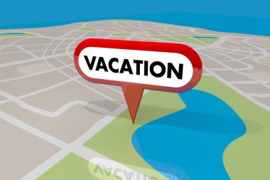 Tatil yeri harita PIN 
