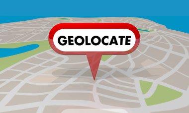 Geolocate navigasyon harita PIN