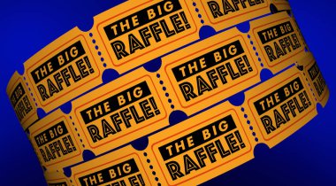 The Big Raffle Contest Win Prize Get Tickets clipart
