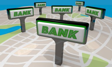 Banka finansal kurum seçim işaretleri 