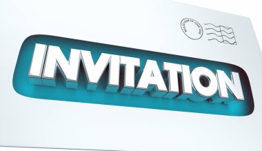 Invitation Envelope Special Message Event Announcement clipart