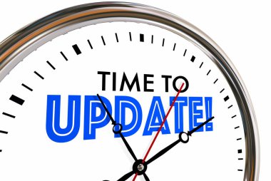 Time to Update Clock New Model  clipart