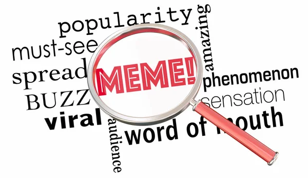 Meme Internet Trend Buzz Fad — Stockfoto