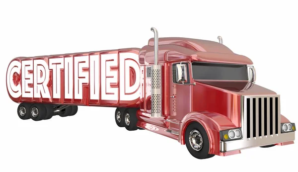 Certifierad lastbilschaufför — Stockfoto