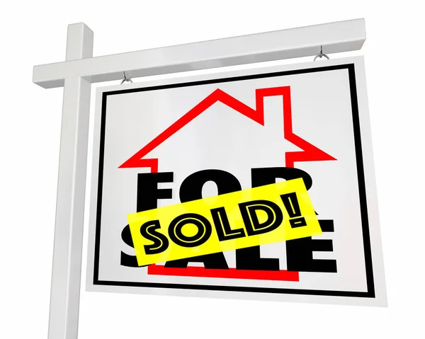 Sold Home for Sale — Stock Photo, Image