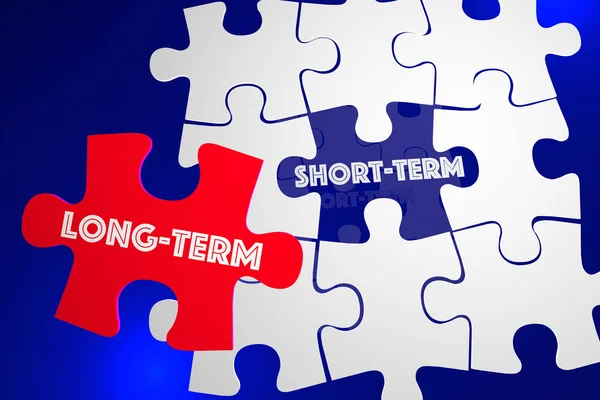 Long Vs Short Term Better Best Solution — Stock Photo, Image