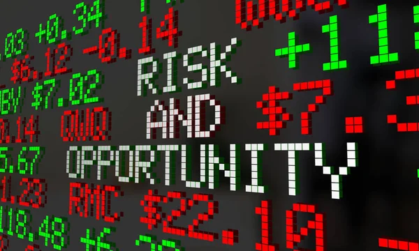 リスクと機会の株式市場 — ストック写真
