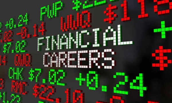 Finansiella karriärer aktiemarknaden — Stockfoto