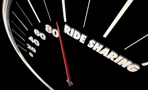 Rideshare Carpool Gear — Stockfoto