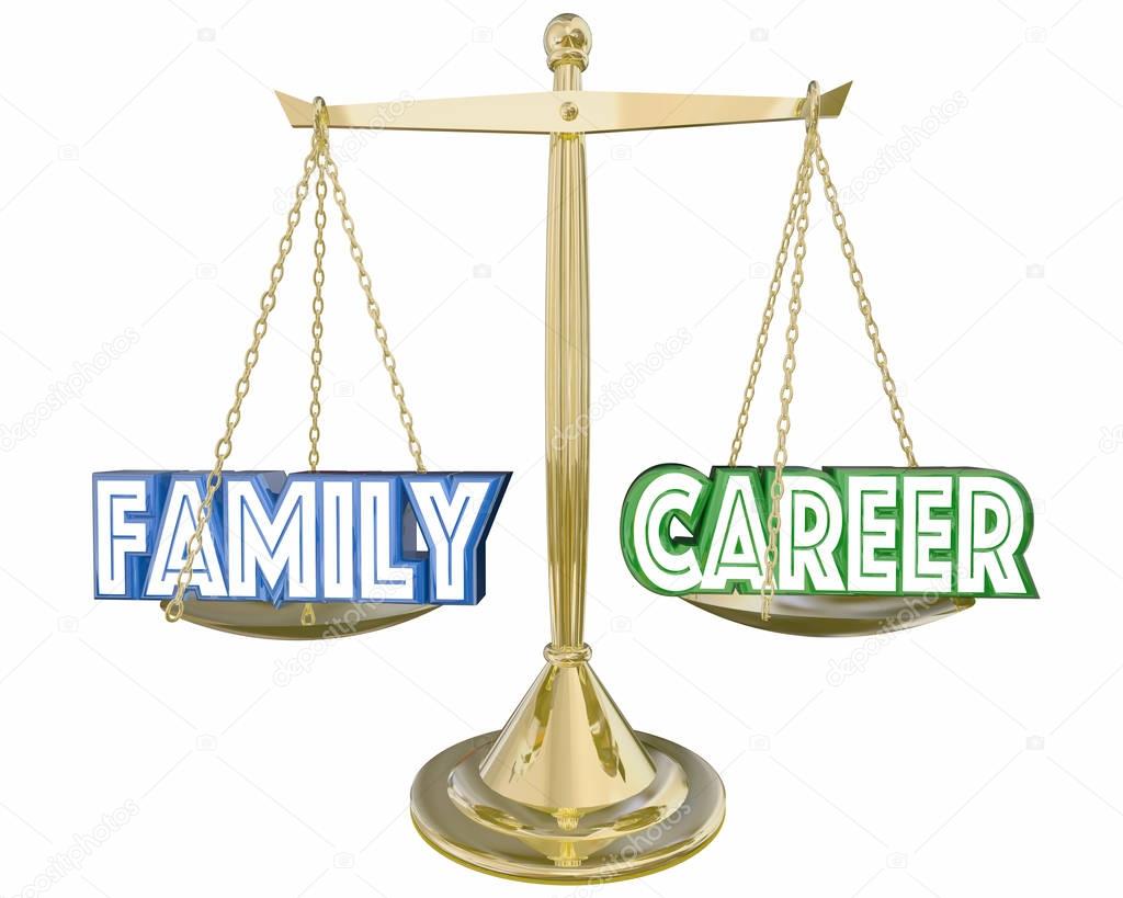 Family Vs Career Work Life Balance Job Scale 