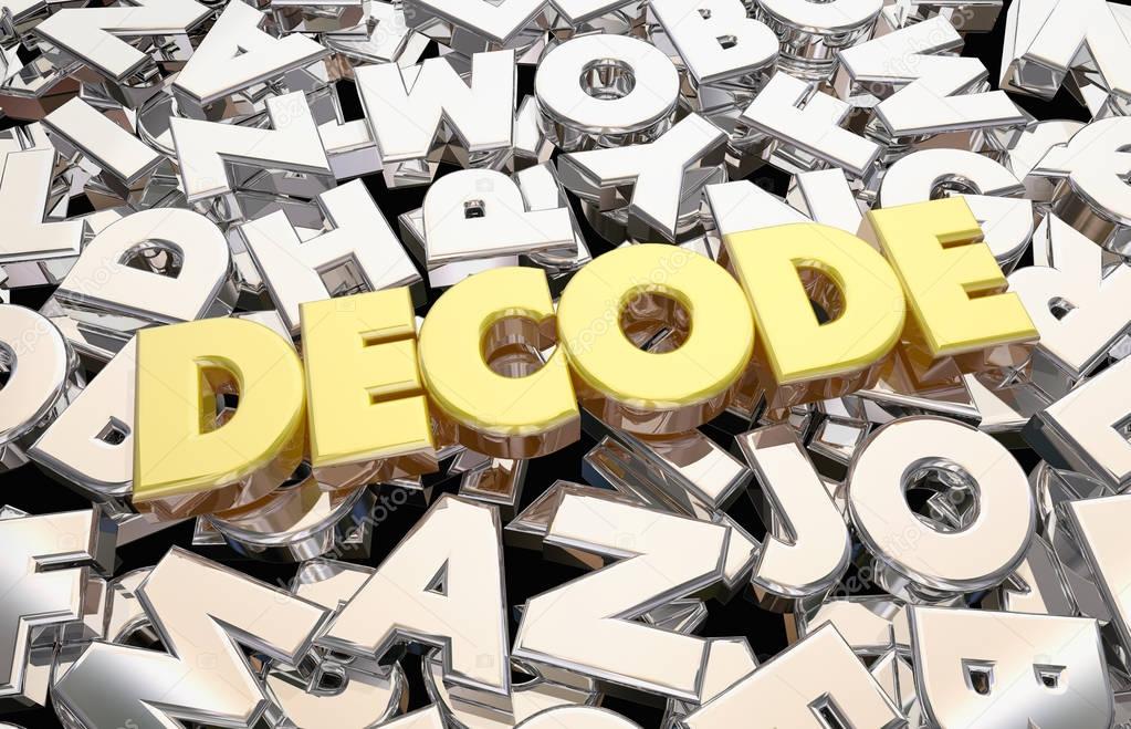 Decode Message Letters 