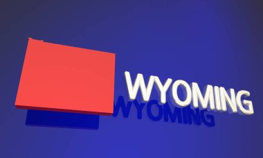 Wyoming eyalet haritası 