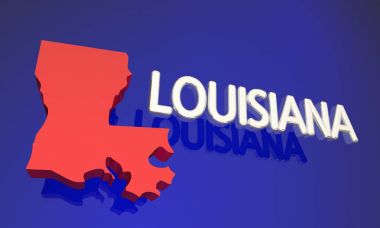 Louisiana eyalet haritası 