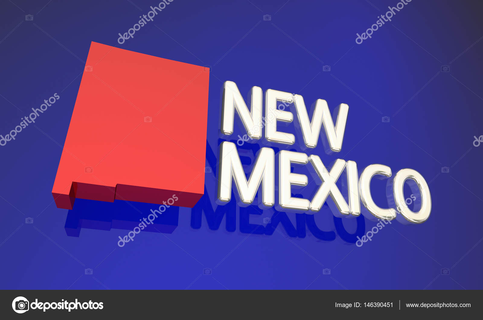 New Mexico State Map — Stock Photo © iqoncept 146390451