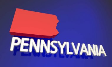Pennsylvania eyalet haritası 
