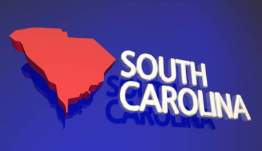 Güney Carolina eyalet haritası 