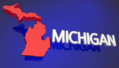 Michigan eyalet haritası 