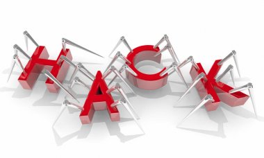 Örümcek bacağı harflerle 