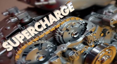 Supercharge Engine sign clipart