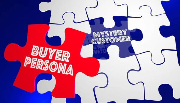 Alıcı Persona Puzzle parçaları — Stok fotoğraf