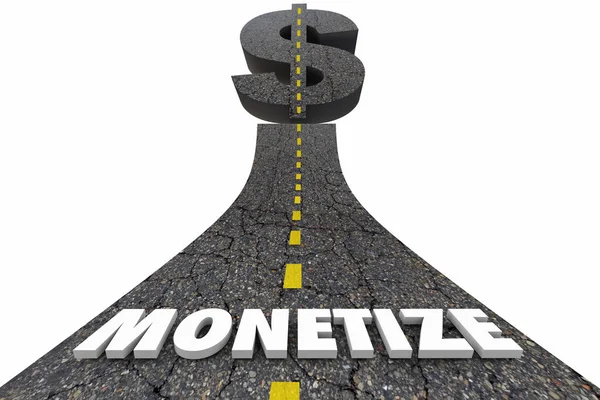 Monetizar la palabra camino — Foto de Stock