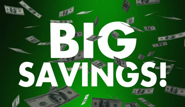 Знак Big Savings — стоковое фото