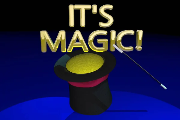 其神奇的魔术帽 — 图库照片