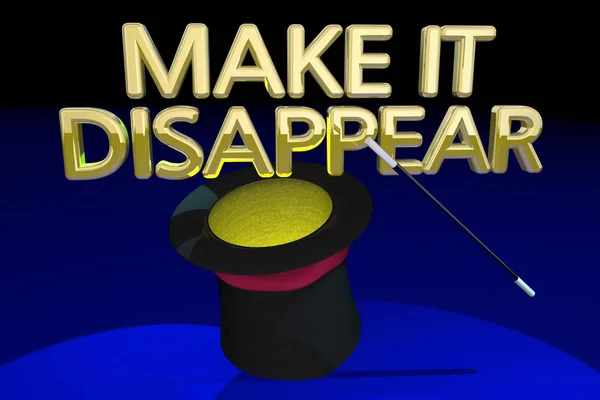 Make it Disappear Magic Hat — Stock Photo, Image