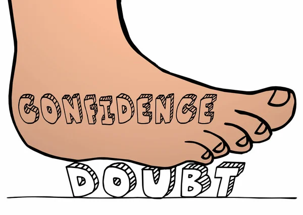 Confidence Foot Vs Doubt