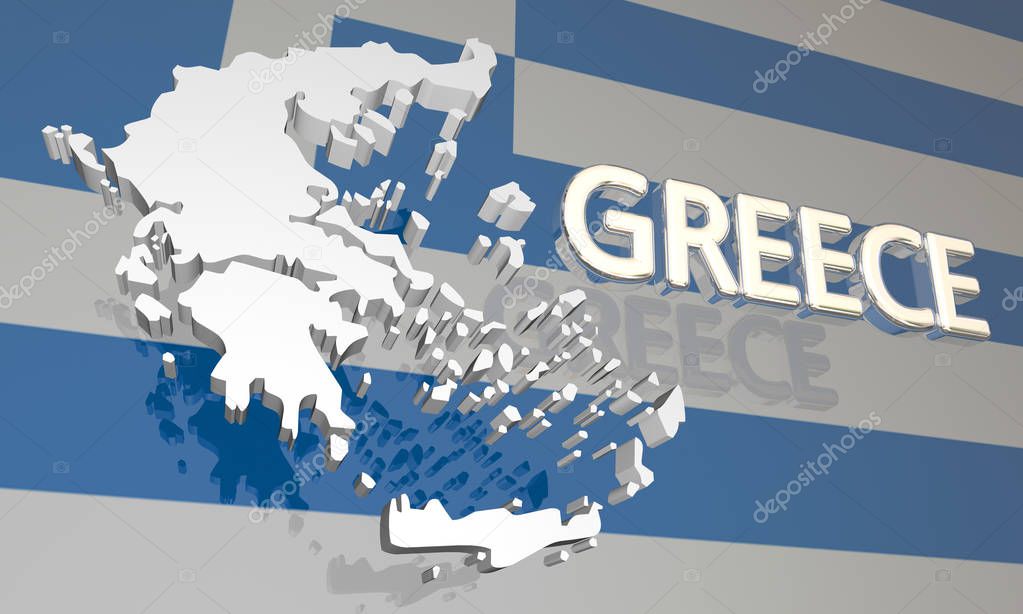 Greece Country Nation Map