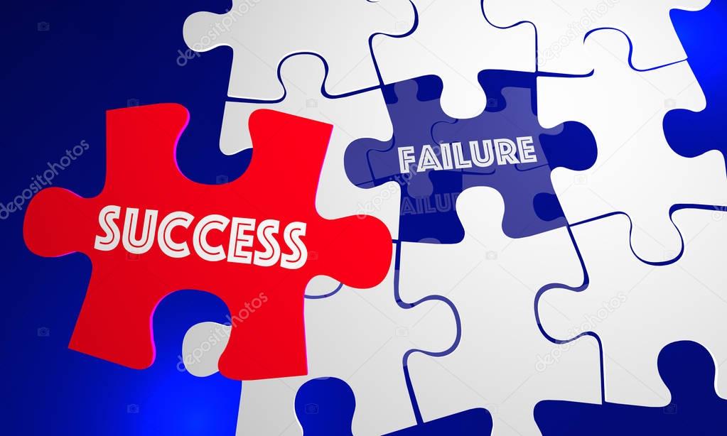 Success Vs Failure Words Puzzle