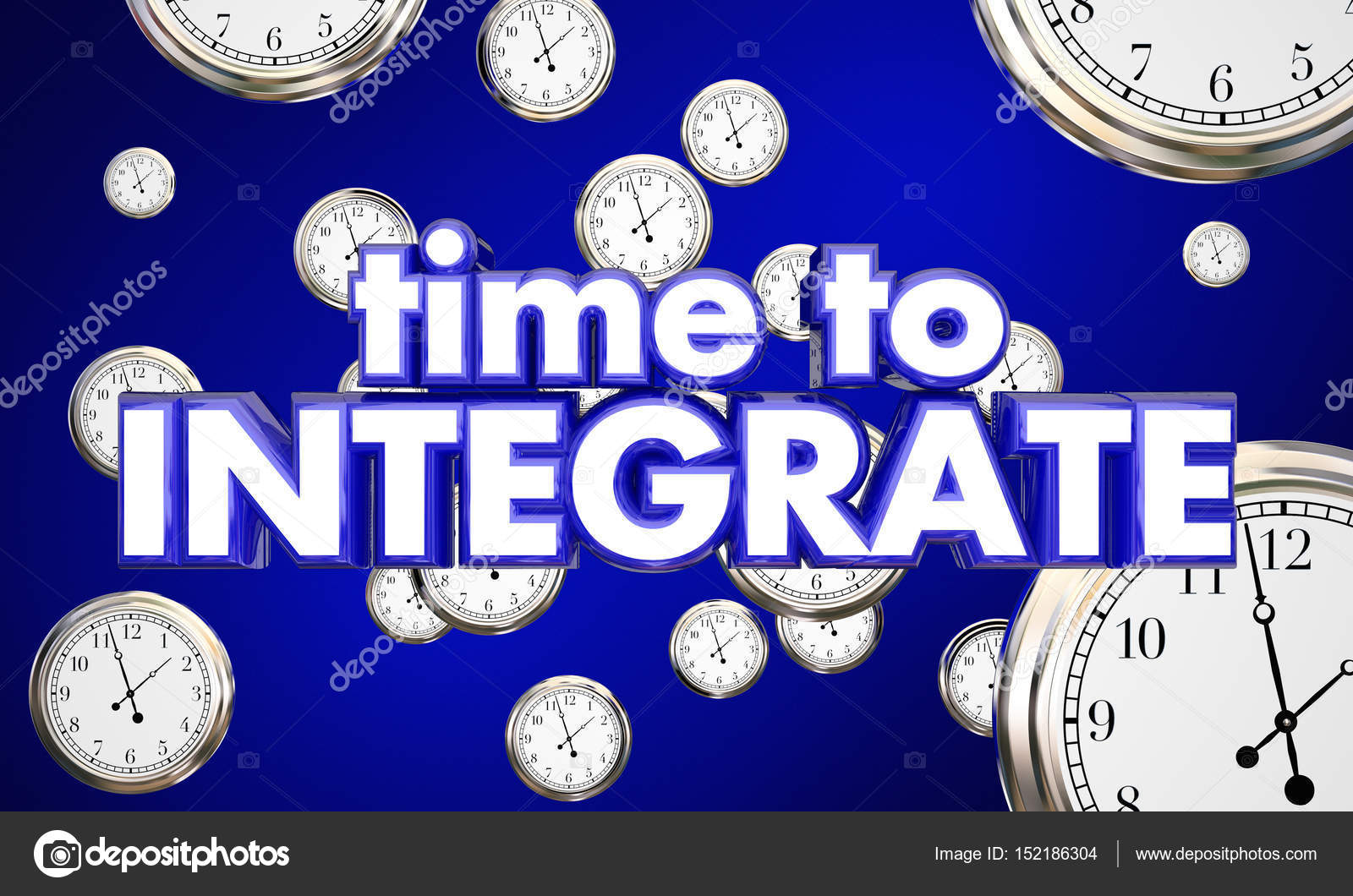 Time to Integrate Clocks Falling — Stock Photo © iqoncept 152186304