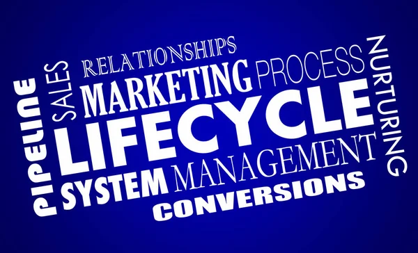 Životního cyklu Marketing prodeje — Stock fotografie