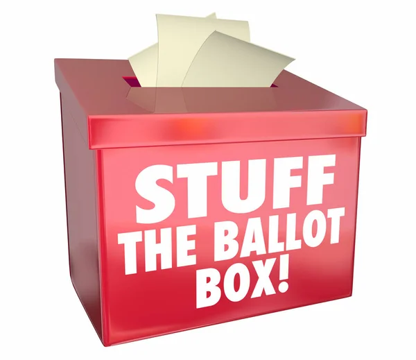 Stuff Ballot Box Voting — Stock Photo, Image