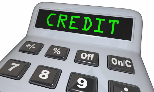 Calculadora de classificação de pontuação de crédito — Fotografia de Stock
