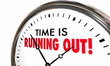 Time is Running Out Clock Deadline clipart