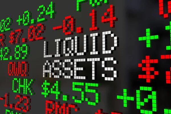 Инвестиции на фондовом рынке ликвидных активов — стоковое фото