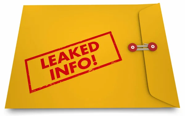 Leaked Info Classified Documents Exposed Secrets — Stock Photo, Image