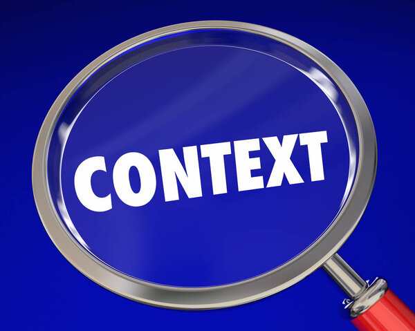Contexto Palabra Lupa Significado — Foto de Stock