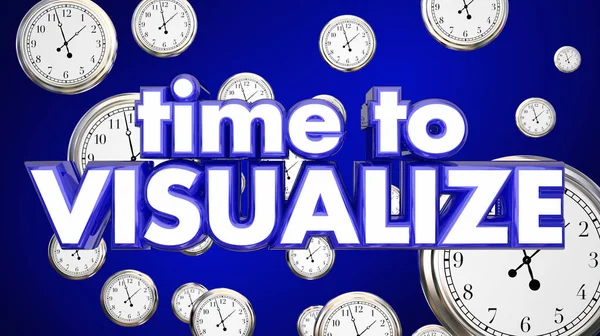 Tijd om te visualiseren klokken — Stockfoto