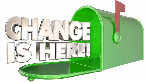 Verandering is hier Mailbox — Stockfoto