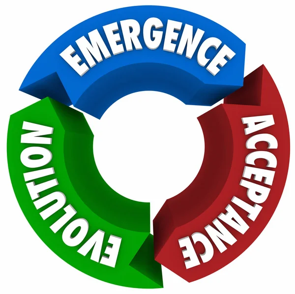 Ciclo di accettazione dell'evoluzione di emergenza — Foto Stock