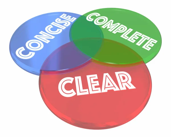 Clear Concise Complete Diagram — Stock Photo, Image