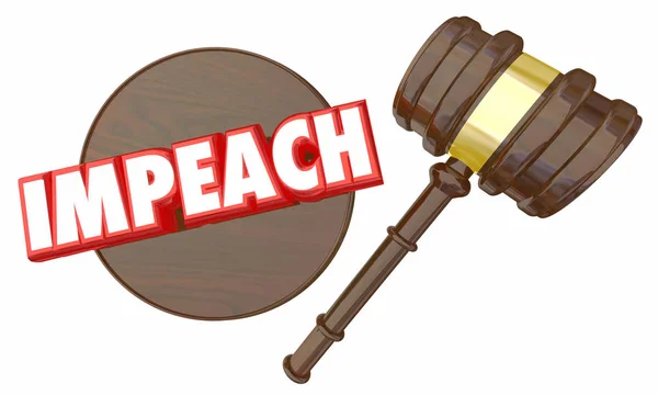 Impeach Judge Gavel — Stock Photo, Image