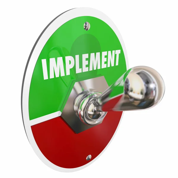 Implement Toggle Switch — Stock Photo, Image