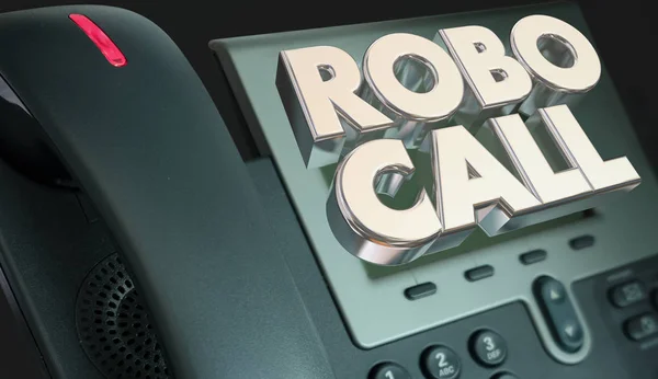 Telefone Robo Call — Fotografia de Stock