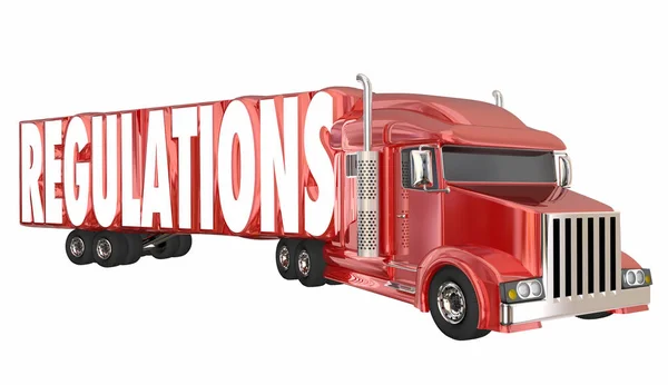 Regulaciones Transporte en camión —  Fotos de Stock
