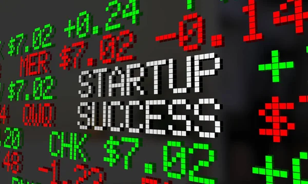 Startup Éxito escribiendo — Foto de Stock