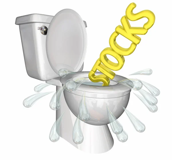 Program Word zapasy Flushing dół w toalecie — Zdjęcie stockowe