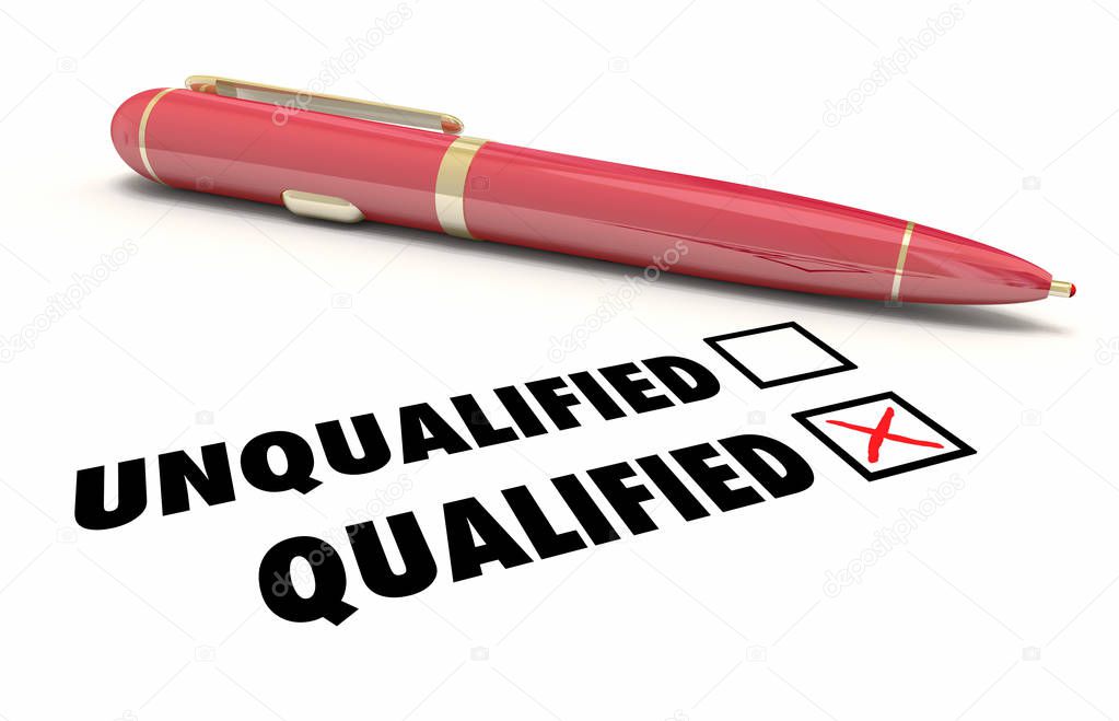 Qualified and Qualification words